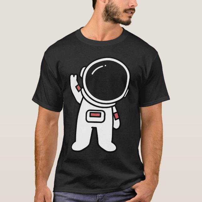 T-shirt Astronaute d'art dans l'espace Costume spatial art (Devant)