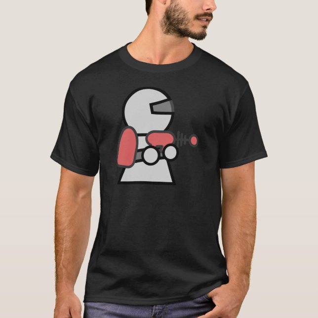 T-shirt Astronaute de bande dessinée (Devant)