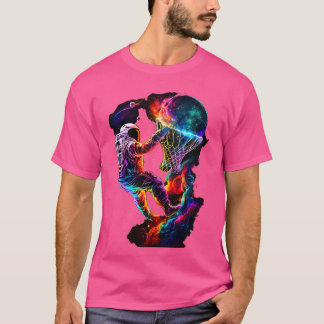 T-shirt Astronaute de basket-ball dans l'espace extra-atmo