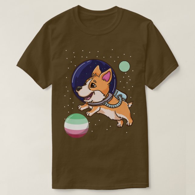 T-shirt Astronaute de Corgi  (Design devant)