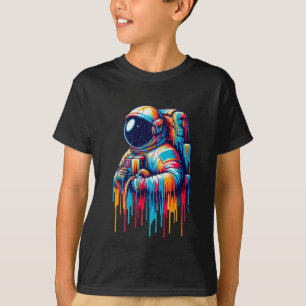 T-shirt Astronaute de la goutte de peinture