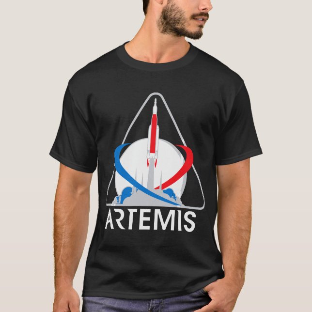 T-shirt Astronaute de la mission une d'Artemis (Devant)