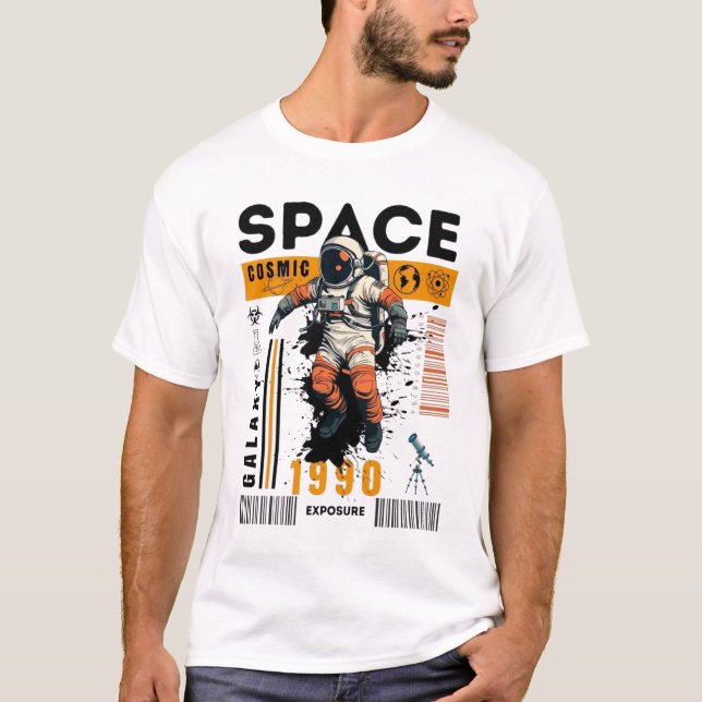 T-shirt "Astronaute de l'espace cosmique Galaxie d'exposit (Devant)