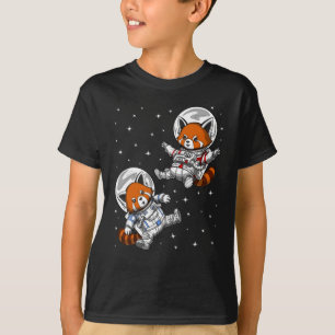 T-shirt Astronaute de l'espace de Red Panda Bear
