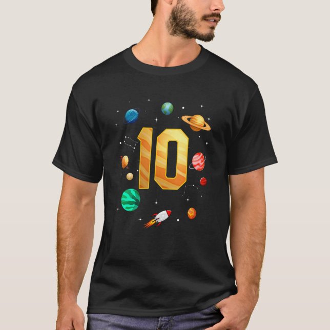 T-shirt Astronaute de l'espace extra-atmosphérique 10e ann (Devant)