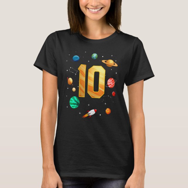 T-shirt Astronaute de l'espace extra-atmosphérique 10e ann (Devant)