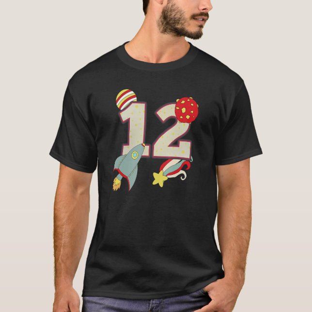 T-shirt Astronaute de l'espace extra-atmosphérique 12e ann (Devant)