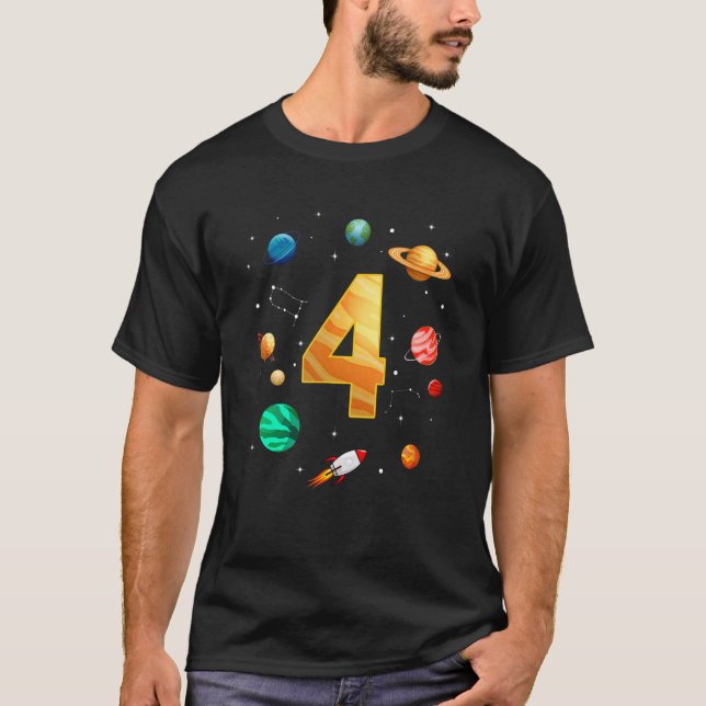 T-shirt Astronaute de l'espace extra-atmosphérique 4e anni (Devant)