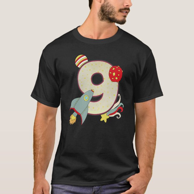 T-shirt Astronaute de l'espace extra-atmosphérique 9e anni (Devant)