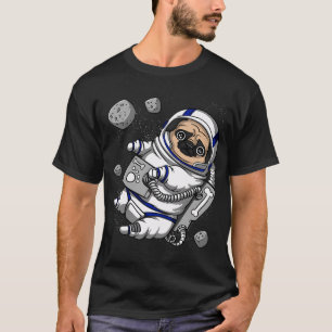 T-shirt Astronaute de l'espace Pug