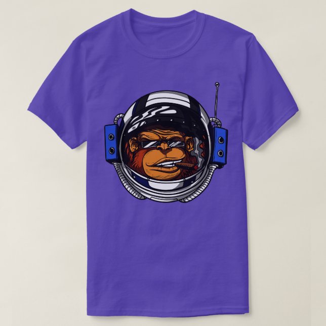 T-shirt Astronaute de l'espace singe (Design devant)