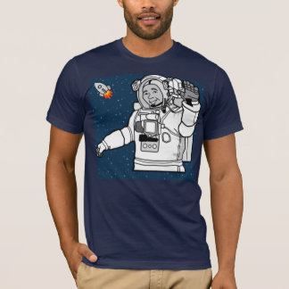 T-shirt astronaute de l'espace vintage