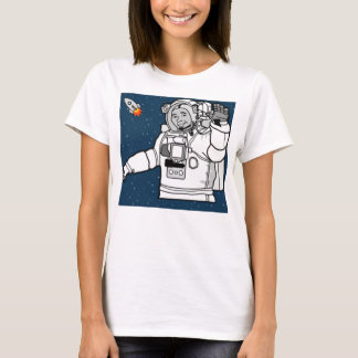 T-shirt astronaute de l'espace vintage