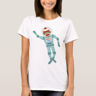 T-shirt Astronaute de singe de chaussette