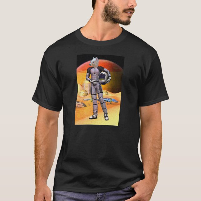 T-shirt Astronaute de Terrier (Devant)