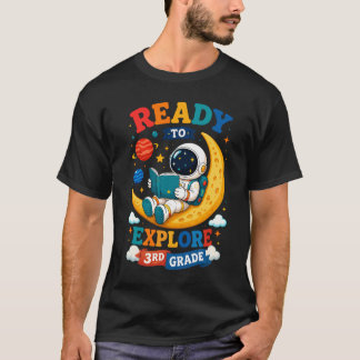 T-shirt Astronaute de troisième année prêt à explorer la c