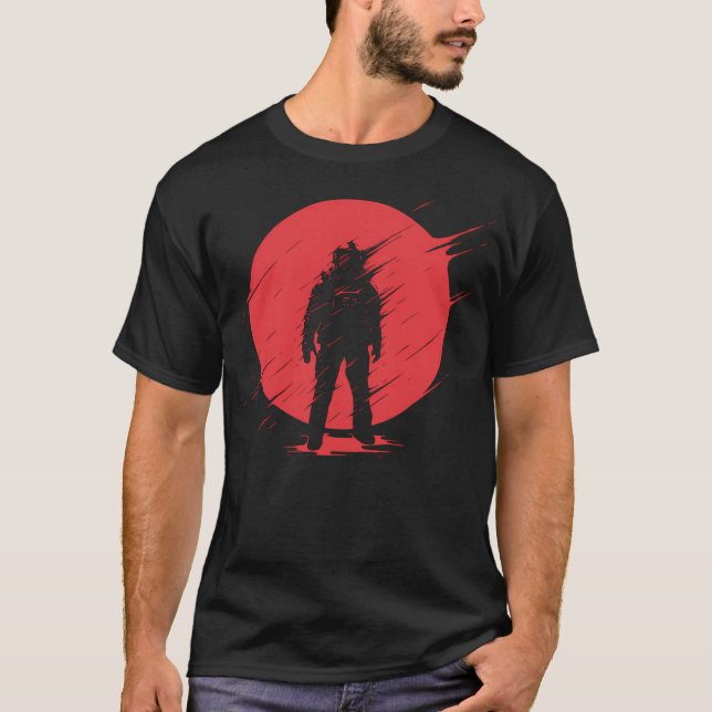 T-shirt Astronaute Devant Le Soleil (Devant)