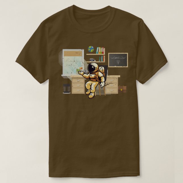 T-shirt Astronaute du bureau d'astronomie (Design devant)