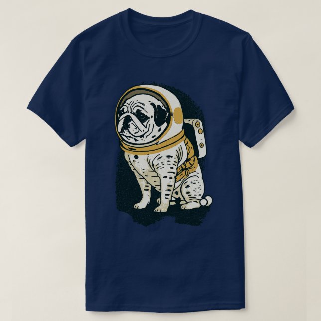 T-shirt Astronaute du carlin (Design devant)