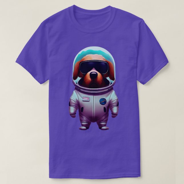 T-shirt Astronaute du chien (Design devant)