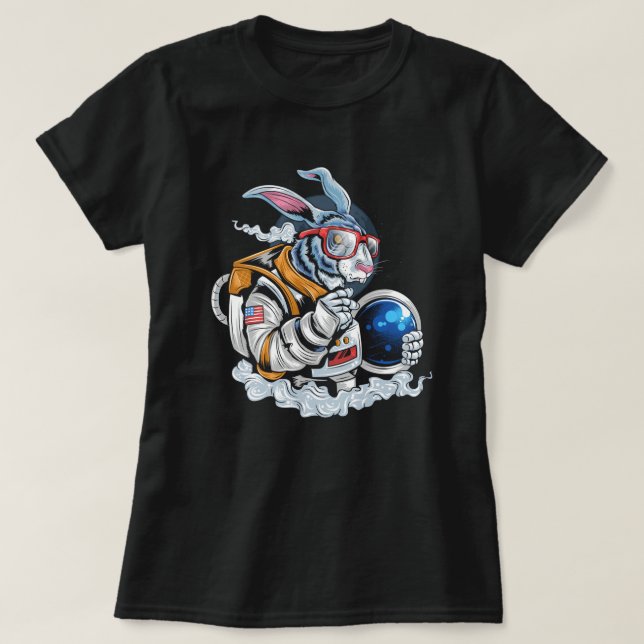 T-shirt Astronaute du lapin (Design devant)
