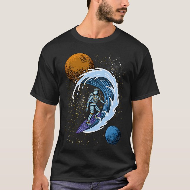 T-shirt Astronaute du surf 2 (Devant)