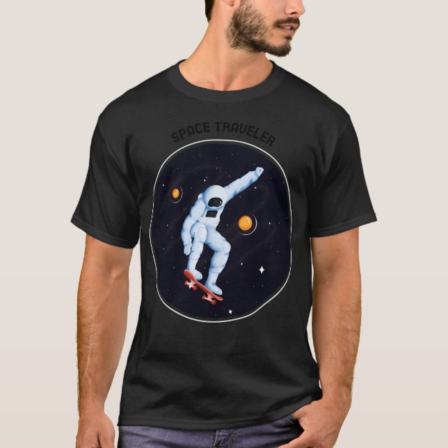 T-shirt Astronaute du voyageur spatial (Devant)