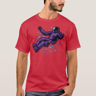 T-shirt Astronaute En Galay Cosmonautes Planètes De Lune S