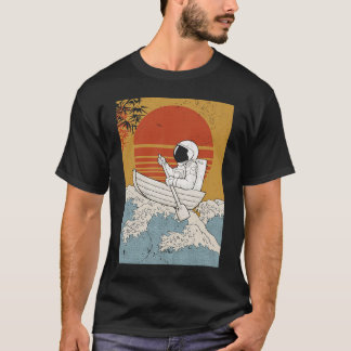 T-shirt Astronaute esthétique japonaise Tri spatial rétro