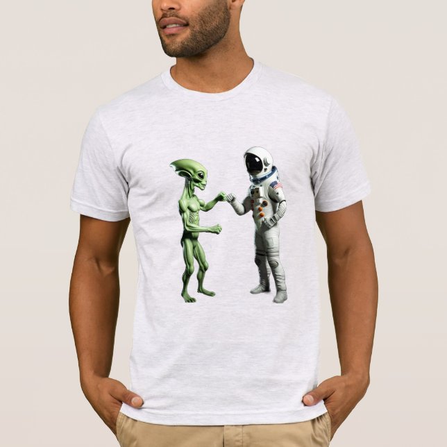 T-shirt Astronaute et père de la première balle Alien pers (Devant)