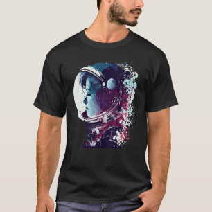 T-shirt Astronaute femme Astronomie spatiale Aérospatiale