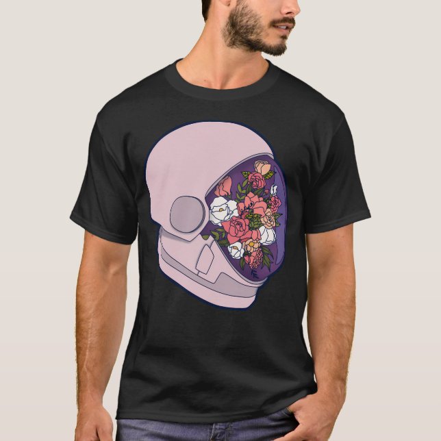 T-shirt Astronaute floral (Devant)