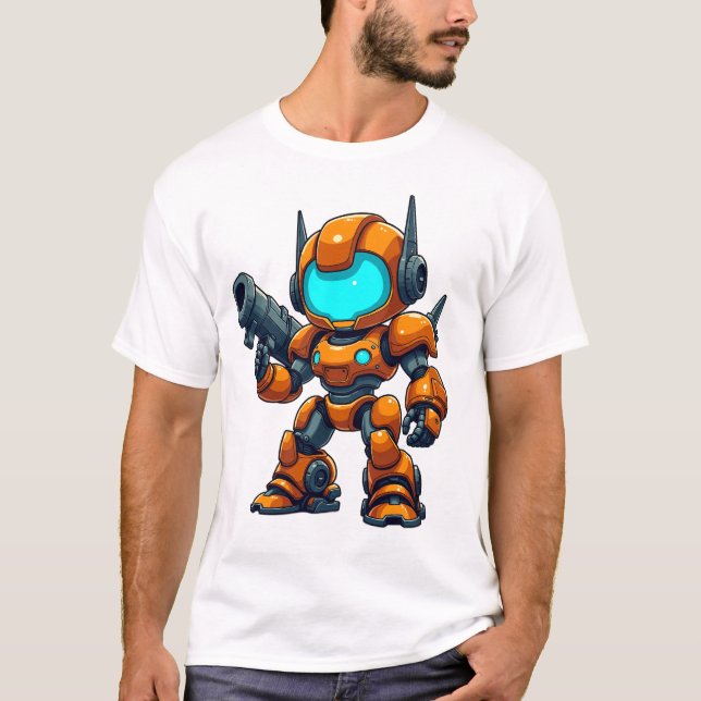 T-shirt Astronaute Futuriste Explorant une Galaxie Extrate (Devant)