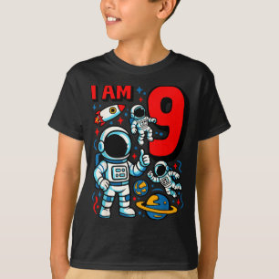 T-shirt Astronaute j'ai 9 ans garçon d'anniversaire 10e ex