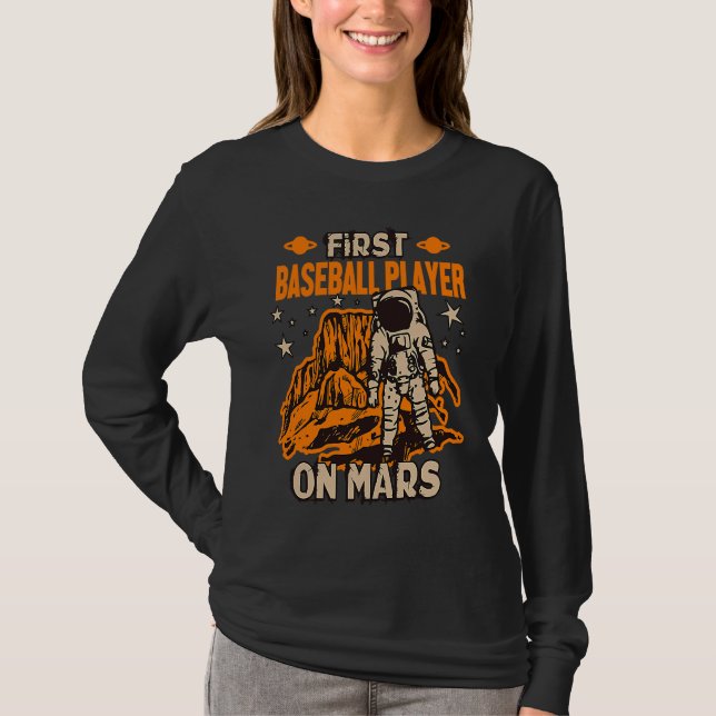 T-shirt Astronaute joueur de baseball (Devant)
