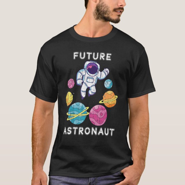 T-shirt Astronaute junior Planètes de sciences spatiales E (Devant)