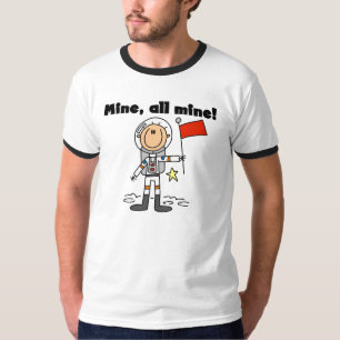 T-shirt Astronaute Mine All Mine Ringer