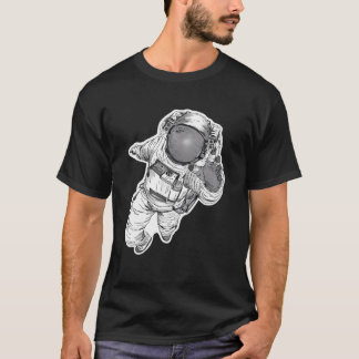 T-shirt Astronaute ombragé par point