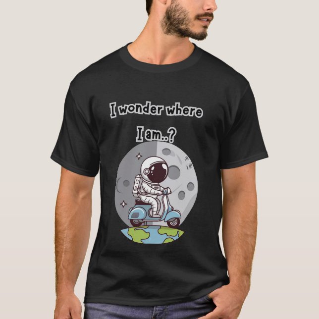 T-shirt astronaute perdu (Devant)
