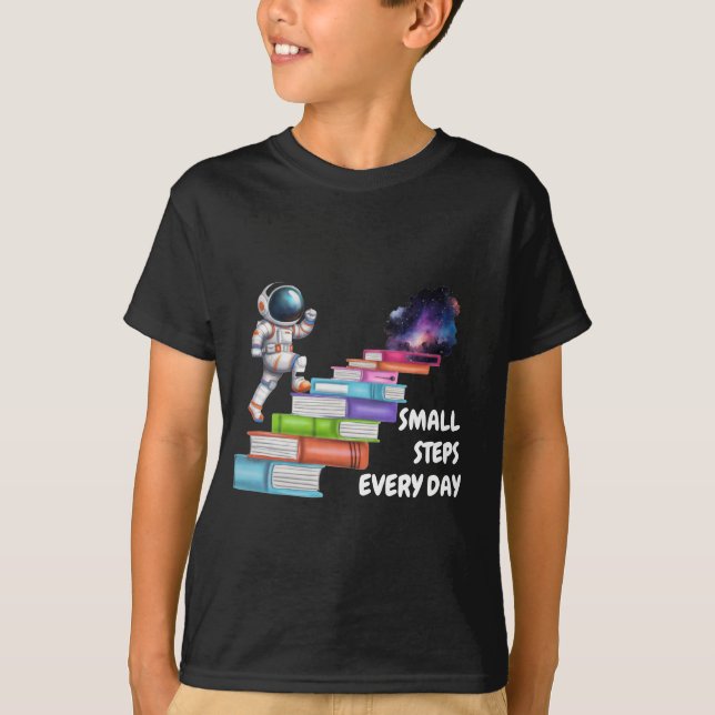 T-shirt Astronaute Petits Pas Galaxie (Devant)