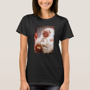 T-shirt Astronaute Pug Lune Mission Spatiale Animal Astron