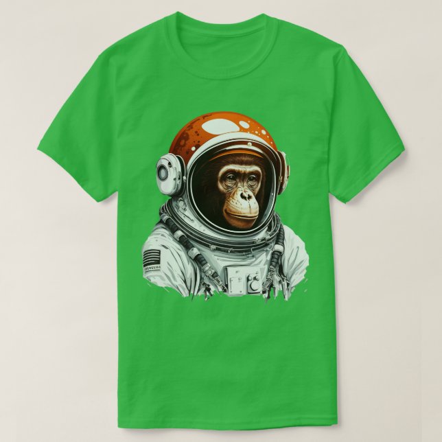 T-shirt astronaute singe (Design devant)