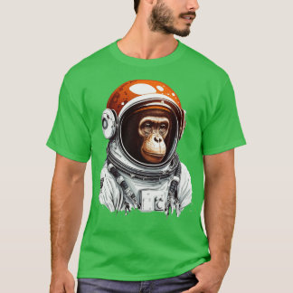 T-shirt astronaute singe