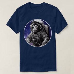 T-shirt astronaute singe