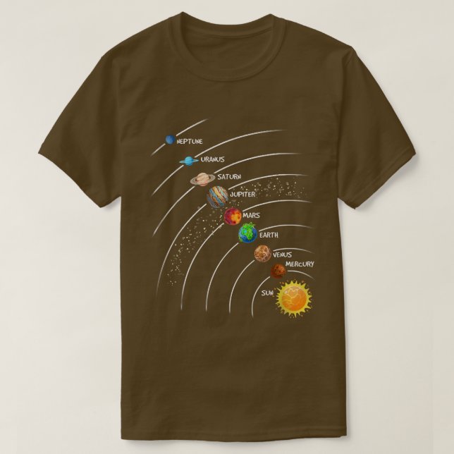 T-shirt Astronaute Solar Planet System Space Astronomy Exp (Design devant)