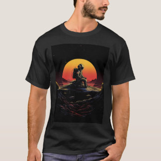 T-shirt Astronaute solitaire