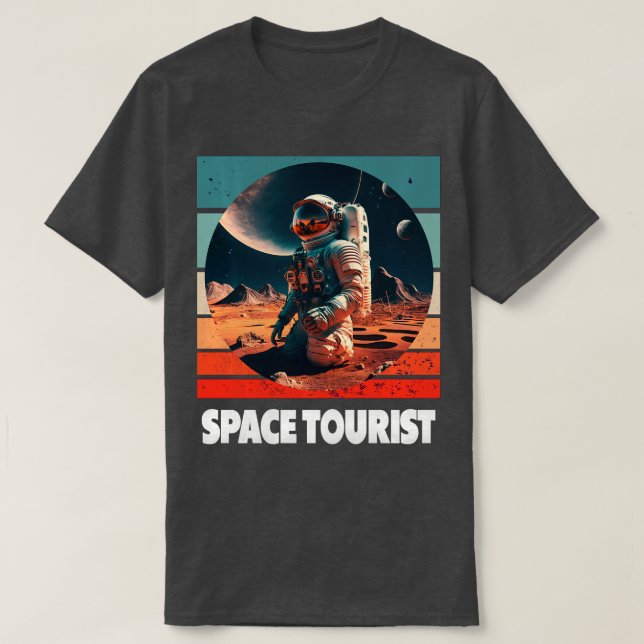 T-shirt Astronaute spatial de l'espace extra-atmosphérique (Design devant)