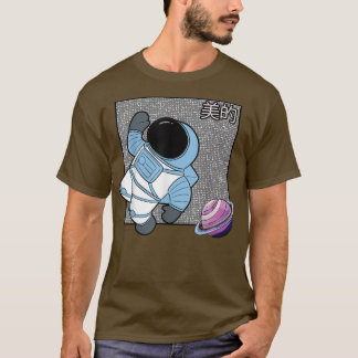 T-shirt Astronaute spatial japonais esthétique Kawaii Anim