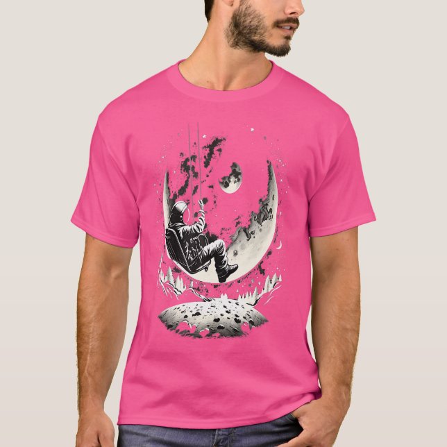 T-shirt Astronaute spatial Lune Star Spaceman Astronomie (Devant)