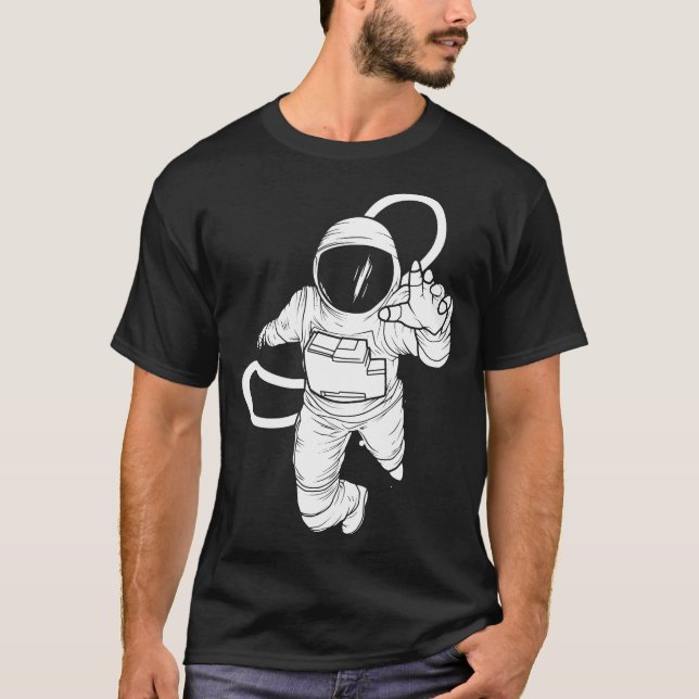 T-shirt astronaute spatial vintage (Devant)